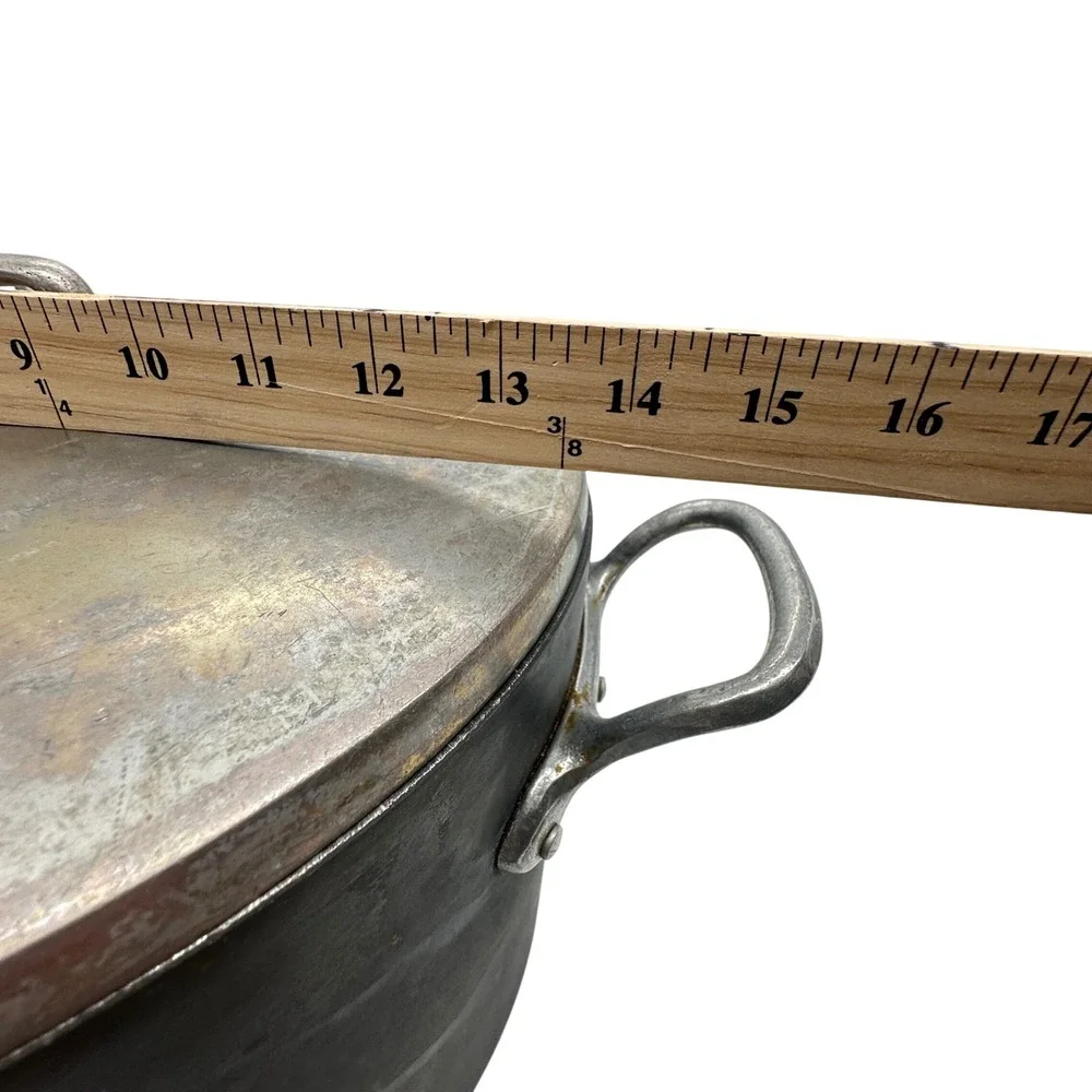 Magnalite GHC 12 Quart Stock Pot with Lid Black Anodized Aluminum 11.4L USA